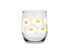 Komplet 6 szklanek niskich stokrotki 300ml