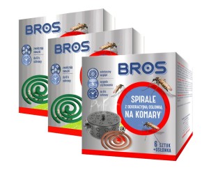 BROS Spirale z dekoracyjną osłonką na komary + zapas