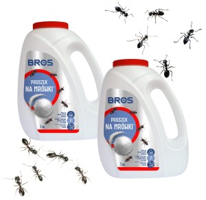 BROS Zestaw 2 x Proszek na mrówki 1kg 