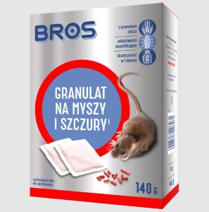 Granulat na myszy i szczury Bros 140g