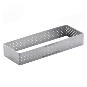 Rant prostokątny perforowany 25 x 8 cm