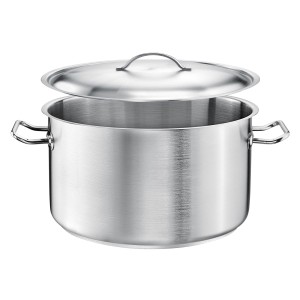 Garnek średni śr. 32 cm z pokrywą PRO 14,0l P1-2107-32L