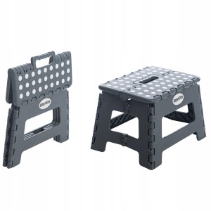 Stołeczek składany plastikowy 22,5 cm Easyform szary