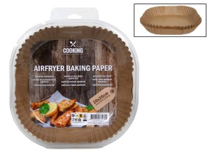 Papier wkłady do frytownicy beztłuszczowej airfryer 20 cm x 20 cm 50 sztuk