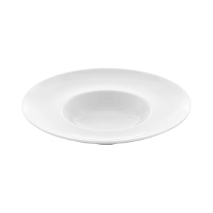 Talerz głęboki z szerokim rantem 27 cm Fine Dine BIANCO