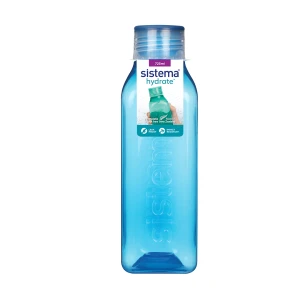 Butelka Square 725ml SISTEMA bez BPA  niebieska