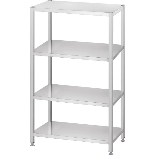 Regał magazynowy, półki pełne 1000x500x1800 mm skręcany