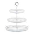Patera trzypoziomowa Curly 29 cm srebrna AMBITION.jpg