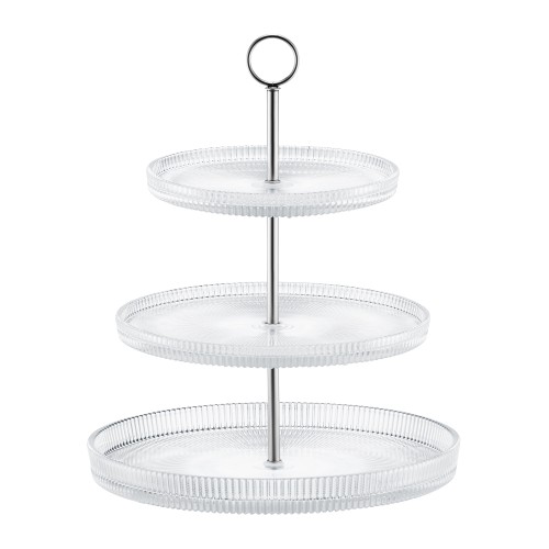 Patera trzypoziomowa Curly 29 cm srebrna AMBITION.jpg