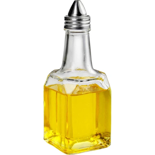 Butelka, przyprawnik szklany na oliwę, ocet, V 0.180 l 400209