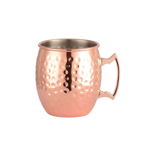 Kubek stalowy, miedziany, młotkowany, V 0.5 l 472050