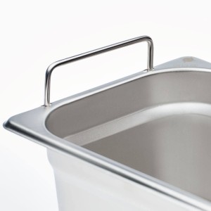 Pojemnik GN 1/6, H 150 mm stalowy z uchwytami Gredil 136156