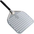 Łopata do pizzy, perforowana, aluminiowa, 300x350 mm, L 660 mm 564660