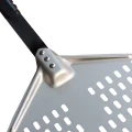 Łopata do pizzy, perforowana, aluminiowa, 300x350 mm, L 660 mm 564660