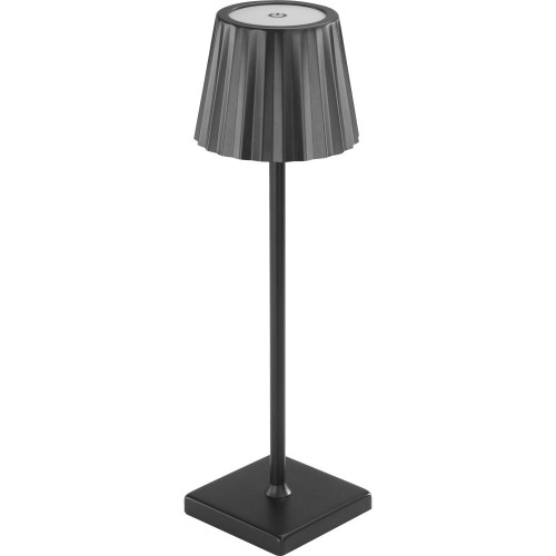 Lampka stołowa LED, bezprzewodowa, czarna, H 375 mm 694381