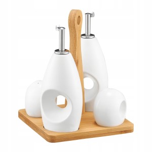 Solniczka i pieprzniczka 2w1 Ambition biały Przyprawnik 2el. Zestaw