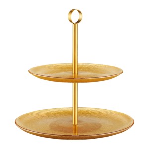 62139 Patera dwupoziomowa Serve 27 cm złota AMBITION