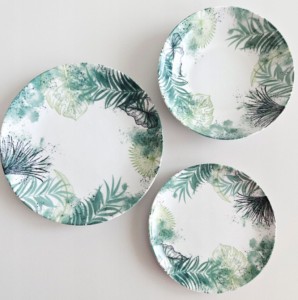 Serwis obiadowy Porcelana Lubiana 6/18 szt. Zestaw talerzy Kerajet 9231