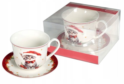 CR1-S2 LIVELLO Filiżanka 400ml ze spodkiem KOT