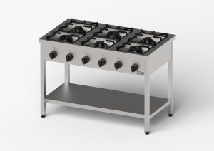 Kuchnia gazowa, Gredil, skręcana, 1200x700x850 mm, P 33.5 kW, G30/37 mbar 976613
