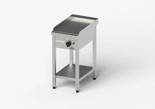 Płyta grillowa elektryczna, ryflowana, Gredil, 400x700x850 mm, P 4.0 kW, U 400 V 977302