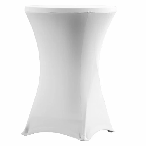 VERLO Pokrowiec na stół koktajlowy 80 cm biały V-C80-W