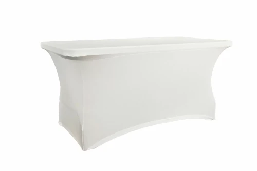 VERLO Pokrowiec na stół prostokątny 150 x 76 cm biały V-P150-W