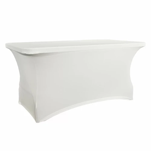 VERLO Pokrowiec na stół prostokątny 180 x 75 cm biały V-P180-W