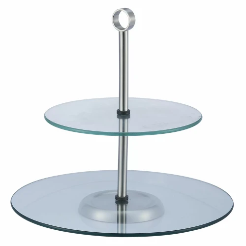 Patera 2-stopniowa szklana T-17504