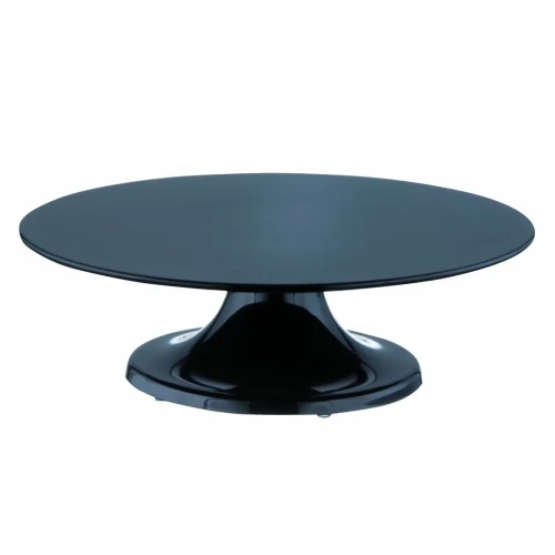 Patera z melaminy śr. 32 cm czarna T-27-128