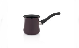 Tygielek emaliowany na 4 kawy, 0,4 l, bordowy, kolekcja Bordeaux Metalac
