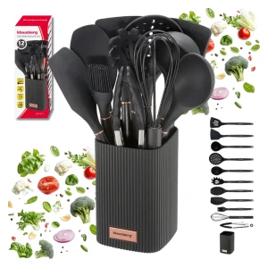 Zestaw przyborów kuchennych 12 el. silikonowy ze stojakiem Klausberg KB-9011