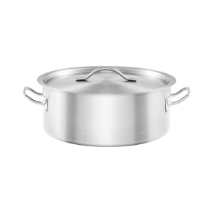 Garnek niski z pokrywką, stalowy, Gredil, Ø 280 mm, V 5.5 l 013286