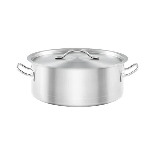 Garnek niski z pokrywką, stalowy, Gredil, Ø 280 mm, V 5.5 l 013286