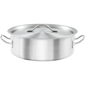 Garnek niski z pokrywką, stalowy, Gredil, Ø 320 mm, V 8.8 l 013326