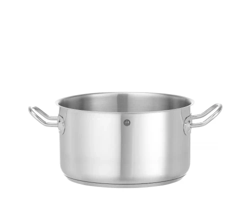 Garnek średni bez pokrywki, HENDI, Kitchen Line, 6L, ⌀240x(H)135mm 837726