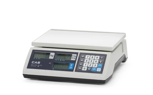 Waga kalkulacyjna z legalizacją, 15 kg, CAS, 304x324x(H)112mm 580486