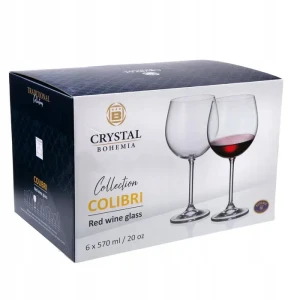 Kieliszki do wina czerwonego Bohemia COLIBRI  570 ml 6 szt. 