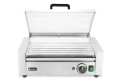 Podgrzewacz rolkowy do parówek jednostrefowy, z energooszczędną pokrywą, HENDI, 7 rolek, 230V/620W, 566x375x(H)259mm 268636