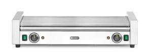 Podgrzewacz rolkowy do parówek XL - dwustrefowy, HENDI, 14 rolek, srebrny, 230V/2000W, 732x590x(H)168mm, Prostokątny 268674