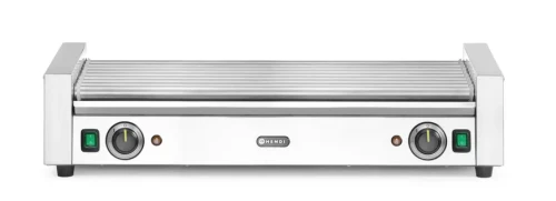 Podgrzewacz rolkowy do parówek XL - dwustrefowy, HENDI, 14 rolek, srebrny, 230V/2000W, 732x590x(H)168mm, Prostokątny 268674