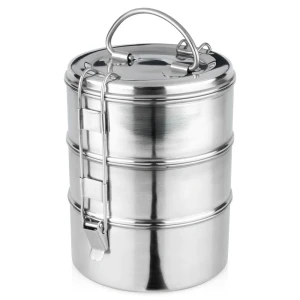 Menażka obiadowa stalowa 3-poziomowa 3x900 ml Vilde