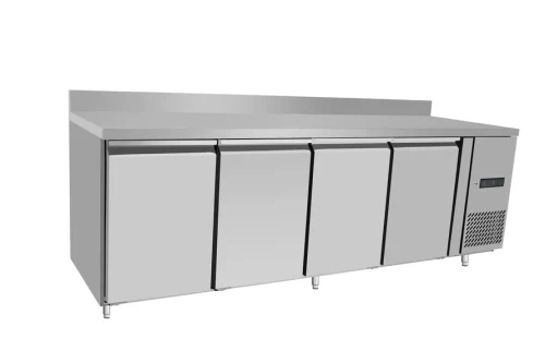 Stół chłodniczy, 4-drzwiowy, z rantem Arktic, Profi Line, GN 1/1, 450L, 230V/400W, 2230x700x(H)850mm 238165