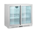 Lodówka barowa z podwójnymi drzwiami suwanymi, Arktic, 150L, srebrny, 230V/160W, 900x520x(H)840mm 236918