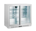 Lodówka barowa z podwójnymi drzwiami suwanymi, Arktic, 150L, srebrny, 230V/160W, 900x520x(H)840mm 236918