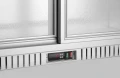 Lodówka barowa z podwójnymi drzwiami suwanymi, Arktic, 150L, srebrny, 230V/160W, 900x520x(H)840mm 236918