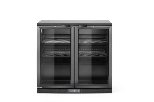 Lodówka barowa 2-drzwiowa, Arktic, 158L, czarny, 230V/160W, 900x530x(H)870mm 236895