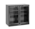 Lodówka barowa 2-drzwiowa, Arktic, 158L, czarny, 230V/160W, 900x530x(H)870mm 236895