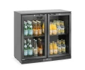Lodówka barowa 2-drzwiowa, Arktic, 158L, czarny, 230V/160W, 900x530x(H)870mm 236895