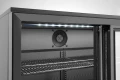 Lodówka barowa z potrójnymi drzwiami suwanymi, Arktic, 308L, czarny, 230V/160W, 1350x520x(H)865mm 236901
